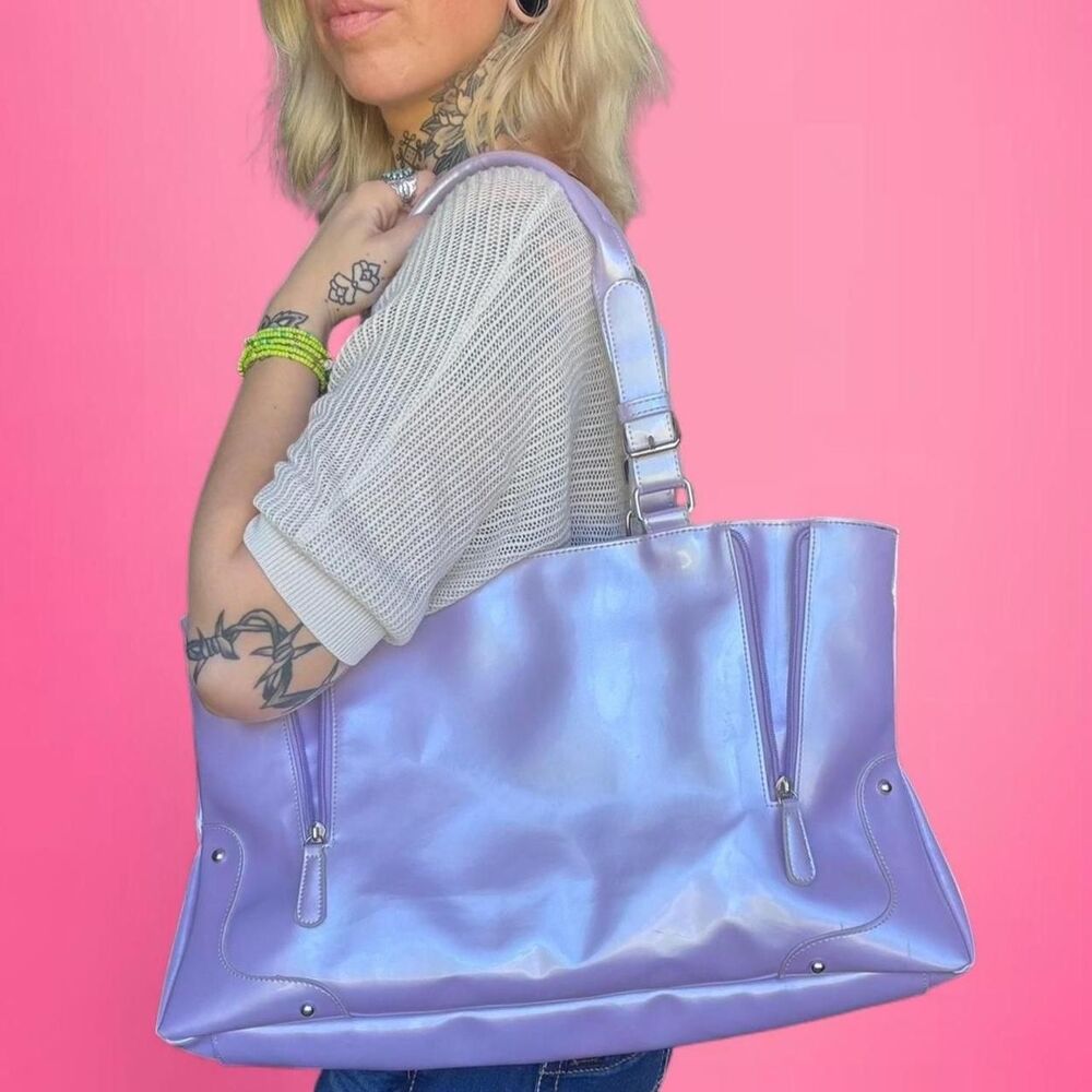vintage y2k purple tote